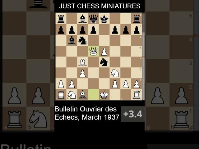 Bulletin Ouvrier des Echecs. Blackburne's checkmate #chess