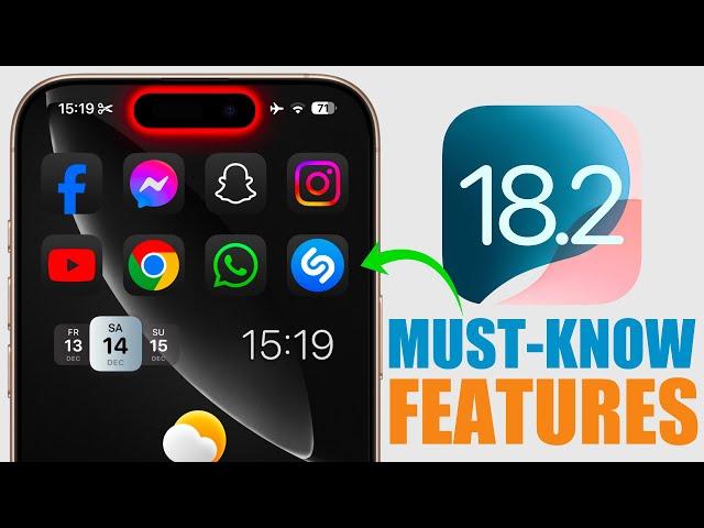 iOS 18.2 - 10 Must Know NEW Features !