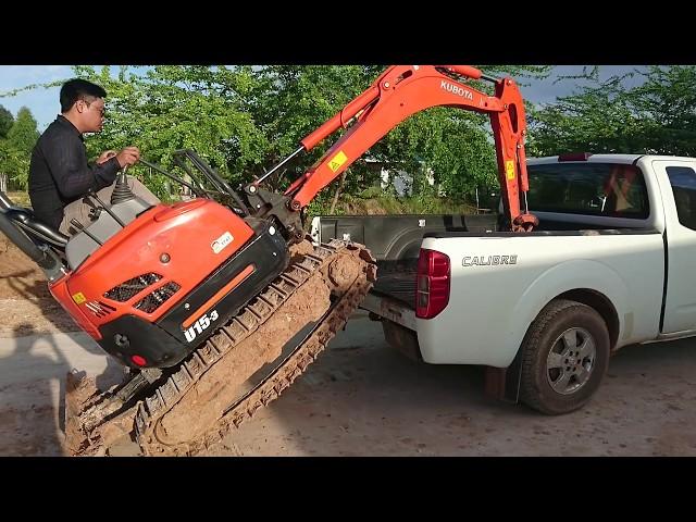 รถขุด Kubota U15-3 VS Nissan navara