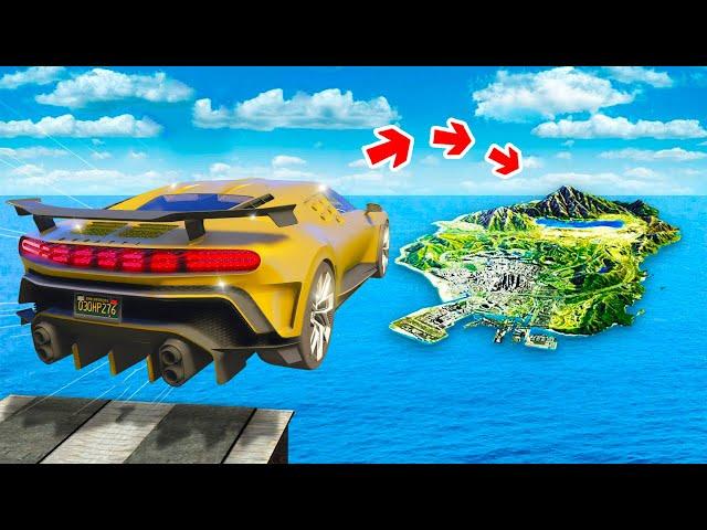 СМОЖЕТ ЛИ ЗОЛОТАЯ БУГАТТИ ПЕРЕЛЕТЕТЬ ВСЮ КАРТУ В ГТА 5 ? - ЭКСПЕРИМЕНТ В GTA 5