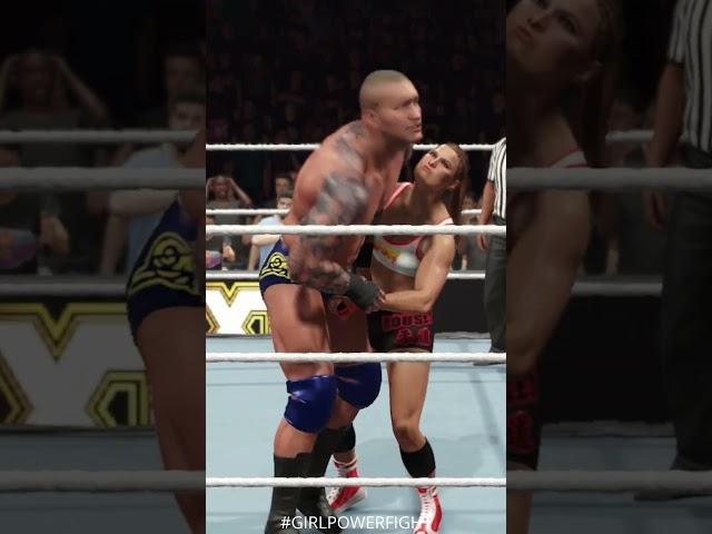 Ronda Rousey vs #RandyOrton 2  #shorts #girlpowerfight #wwe2k25 #wwe #shortfeed #seo #vrialshorts