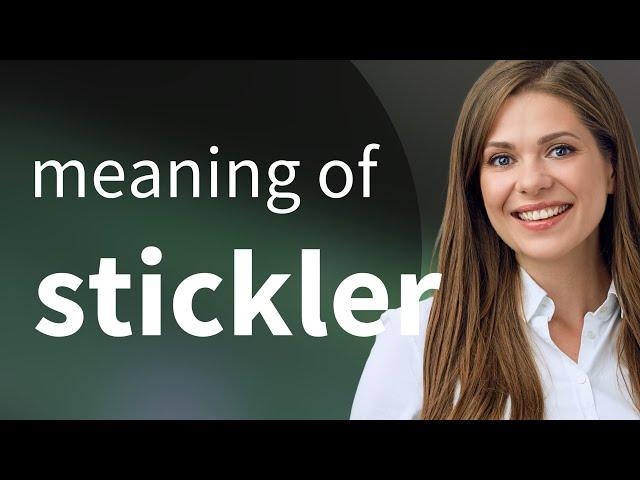 Stickler | what is STICKLER definition