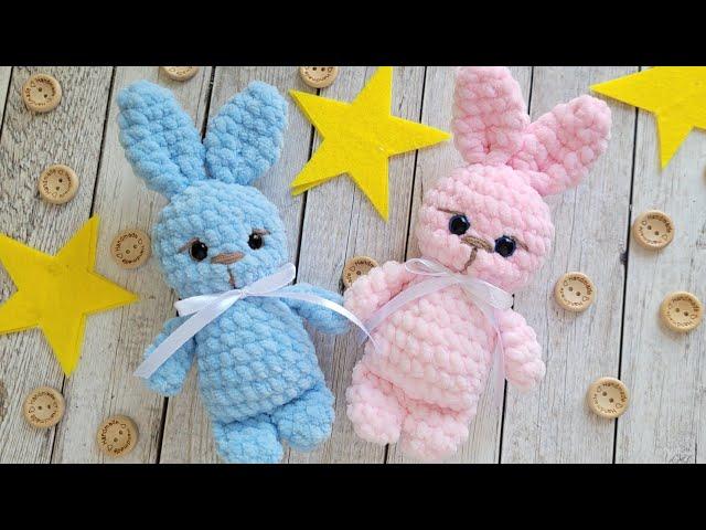 ПЛЮШЕВЫЙ ЗАЙКА ВЯЗАНЫЙ КРЮЧКОМcrochet bunnyHäkelhase