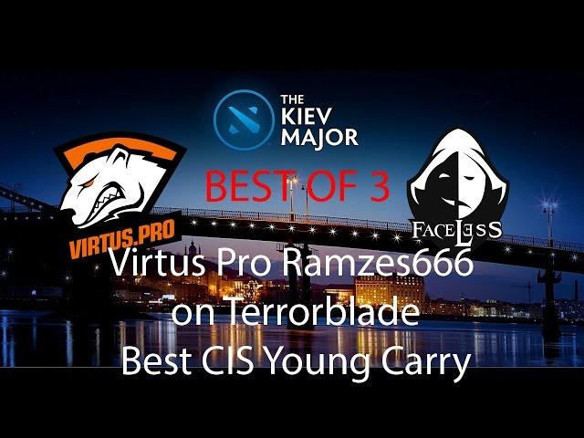 Kiev Major 2017 : Virtus Pro vs Faceless Ramzes666 Terrorblade 11 Kills Highlights