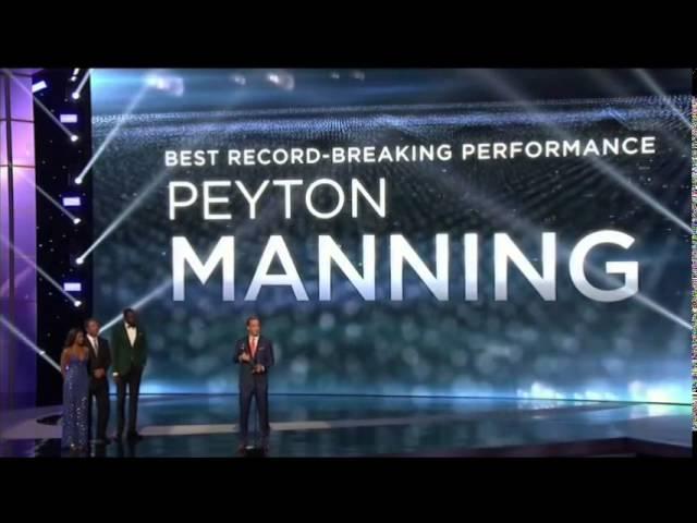 Peyton Manning Wins #ESPYs Best Record-Breaking Performance