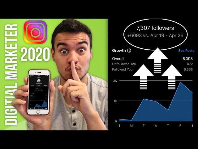 How To Grow Your Instagram Following FAST 2020 | (From 0 To 5000+ Guaranteed Followers) *Updated*