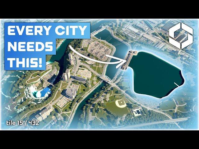 How Water Features Transform your City From Boring to Beautiful | Cities Skylines 2