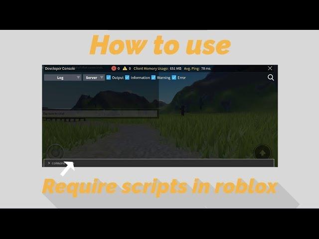 How to use require script in roblox! | Mobile & PC