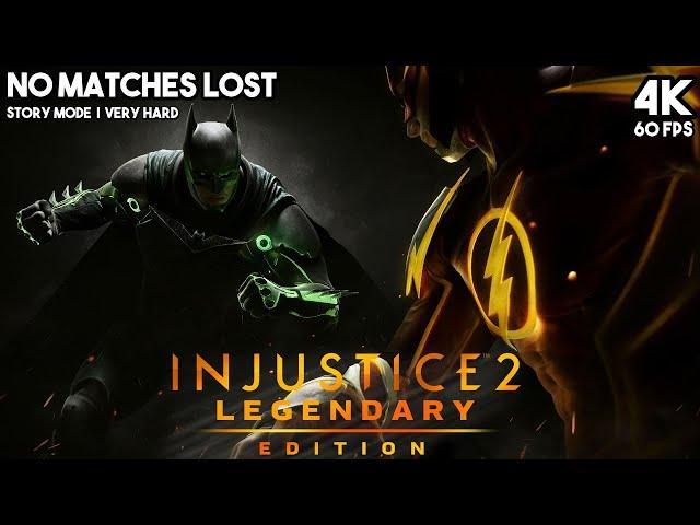 INJUSTICE 2 | FULL GAME Walkthrough | STORY MODE | VERY HARD | No Matches Lost | 4K 60FPS