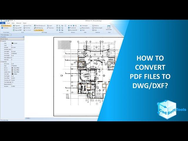 How to convert PDF files to DWG/DXF?