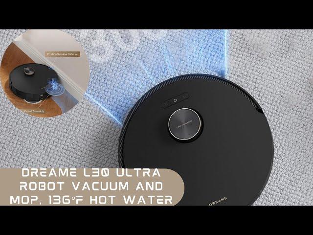 Dreame L30 Ultra Robot Vacuum and Mop - 7,300Pa Suction, AI Action and 3D Navigation