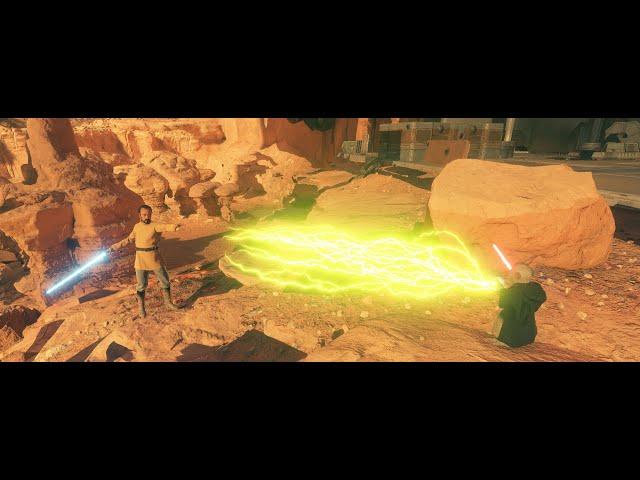 Sith Yoda confronts Jedi Dooku: Star Wars Battlefront 2