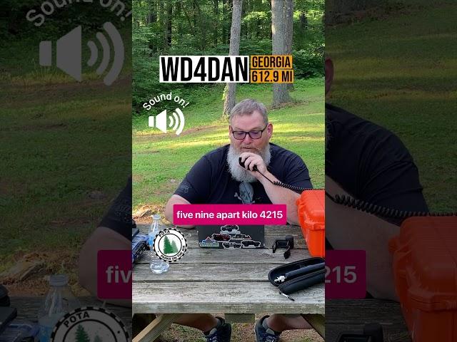 OMG, 612 Mile contact with #POTA Royalty WD4DAN at Park K-4215 #hamradio