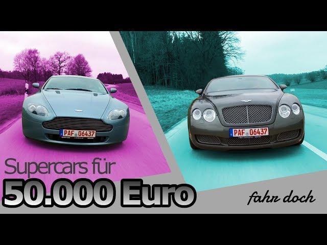 Supercars für 50.000Euro? Bentley Continental GT VS Aston Martin V8 | Fahr doch