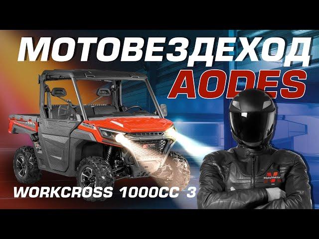 Обзор на утилитарный мотовездеход AODES Workcross 1000-3. Люкс с кондиционером?