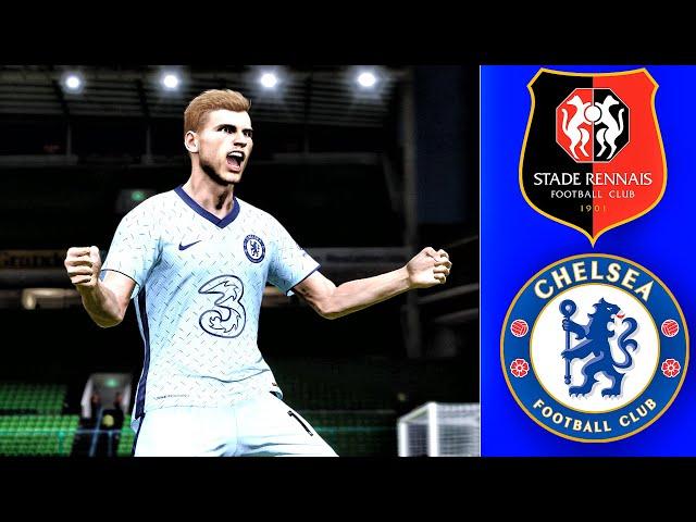 PES 2021 | Gameplay PC | RENNES vs CHELSEA Ft Mendy, Havertz, Werner, Ziyech, | UCL