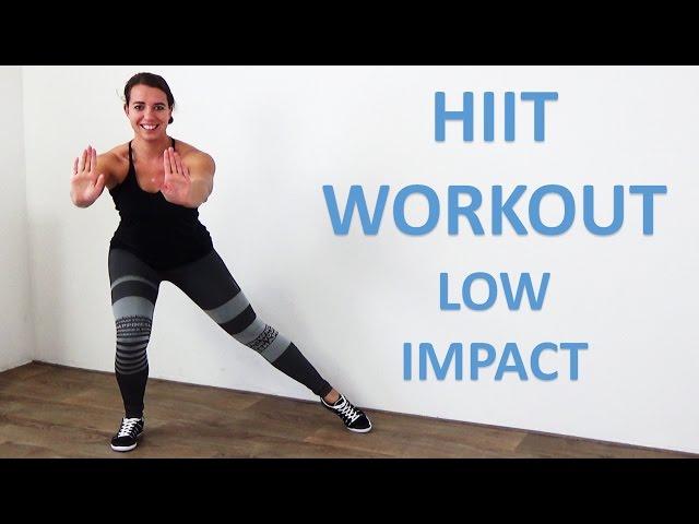 Low Impact HIIT Workout - 20 Minute Fat Burning Cardio HIIT Exercises with Low Impact - No Equipment