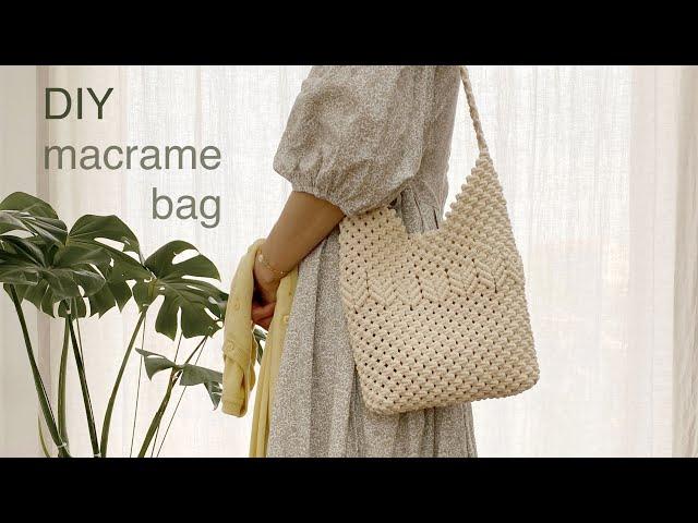 DIY | macrame shoulder bag | Сделай сам | сумка через плечо в стиле макраме