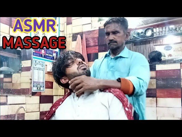 Multani Baba World's Greatest Head Massage and Back Massage || Pakistani Barber Asmr Massage