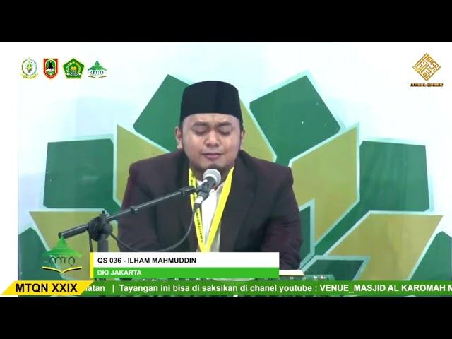 Ilham Mahmuddin (DKI Jakarta) Juara 3 Qiro'at Sab'ah Mujawwad || MTQ Nasional ke XXIX Kalsel 2022