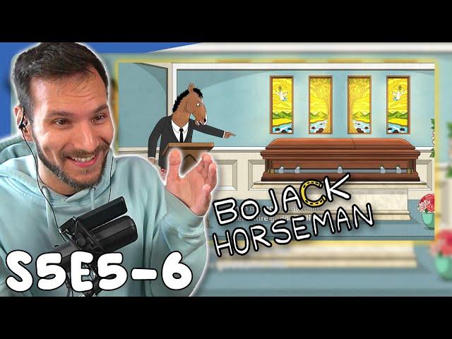 THE EULOGY! Bojack Horseman 5x5 & 5x6 Reaction | Review & Commentary 