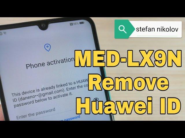 BOOM!!! Huawei Y6p MED-LX9N, Remove Huawei ID, Bypass FRP.