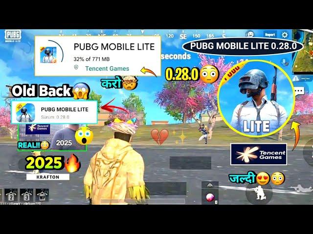 Pubg Lite Old 0.28.0 Back Update 2024 | Pubg Mobile Lite Old is Back 0.28.0 New Update 2024 