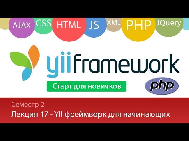 Лекция 2.17 - Web - YII Framework - Старт для начинающего