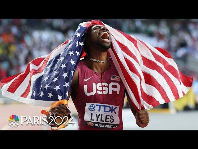 Noah Lyles SHOCKS THE WORLD with 100m gold medal in classic championship final | NBC Sports