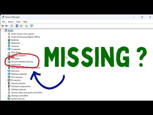 How to Fix HID Compliant Touch Screen Driver is Missing in Device Manager on Windows 11