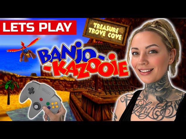 Banjo Kazooie Treasure Trove Cove - Nintendo 64 Game Play!