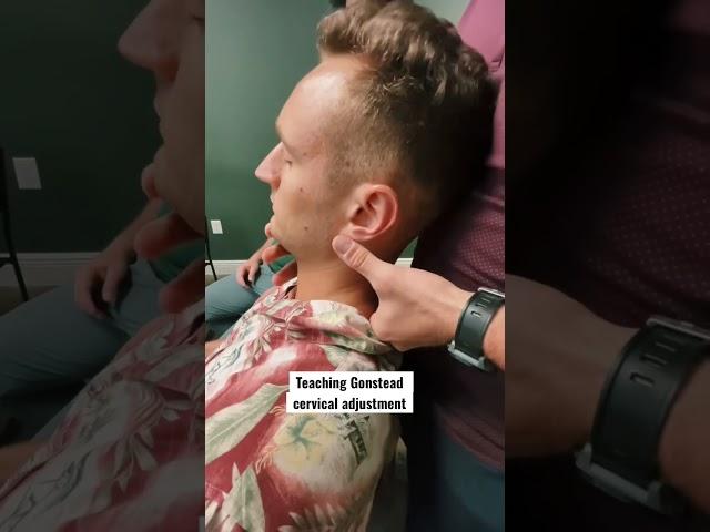 Teaching Gonstead cervical Adjustment