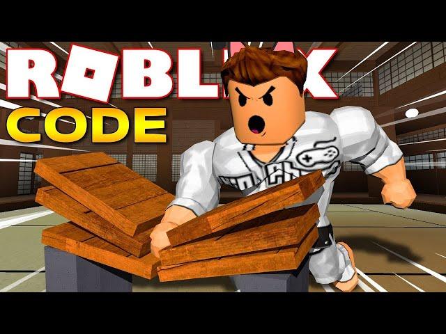 ! BECOMING THE STRONGEST MAN EVER! ROBLOX KARATE CHOP SIMULATOR