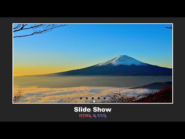 Слайд Шоу используя HTML & CSS шаг за шагом || Slide Show using HTML & CSS step by step
