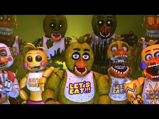 Голоса куриц из Five Nights at Freddy's #animatronics #fnaf #chica