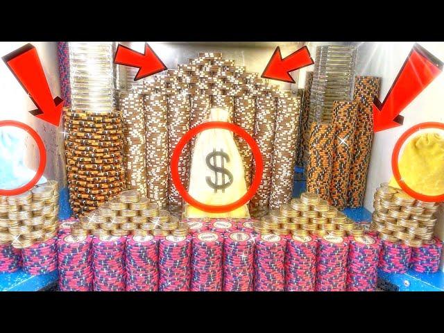 (MUST SEE) 300 QUARTER CHALLENGE, $30,000,000.00 BUY IN, HIGH LIMIT COIN PUSHER MEGA MONEY JACKPOT!