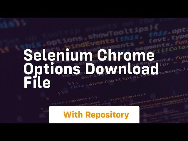 selenium chrome options download file