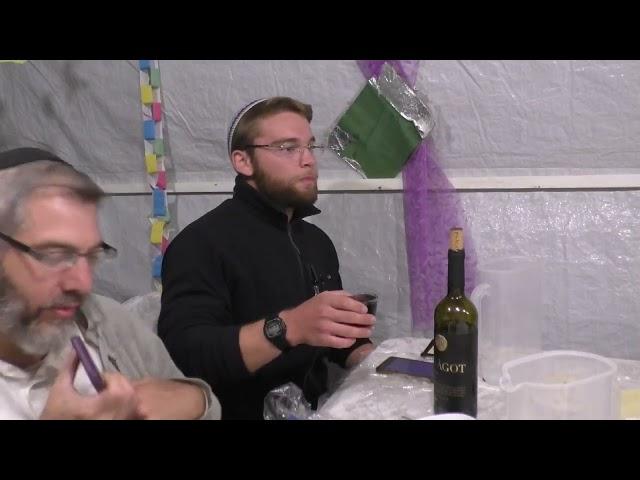 Recitation of Birkat HaMazon, Nusach Eretz Yisrael in Rabbi Avi Grossman's Sukkah