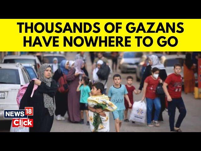 Israel vs Palestine | Thousands Flee North Gaza After Israel Evacuation Warning | N18V | News18