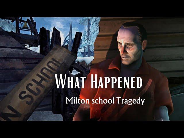 What happened to Astrid and Lilly Barker at the Milton school?