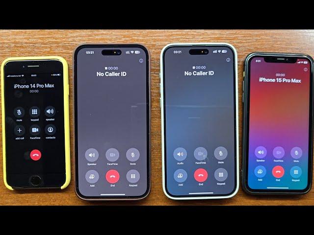 iPhone 14 Pro Max vs 15 Pro Max No Caller ID vs Unknown Incoming Calls to Different Phone Lines