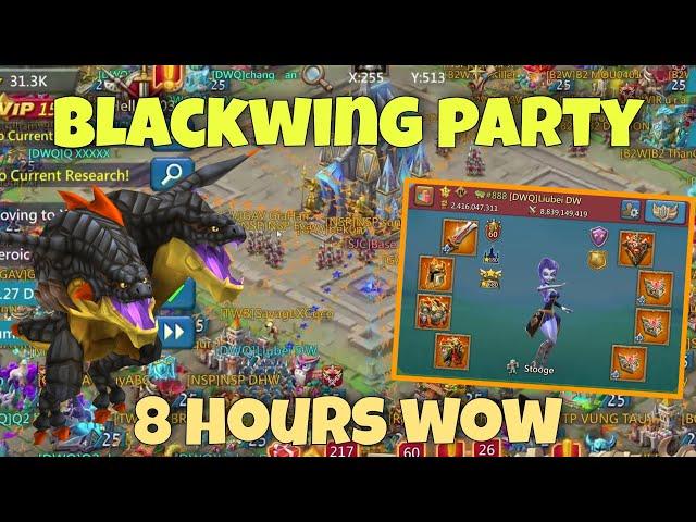 Lords Mobile - BLACKWING PARTY. Piloting Liubei account on WOW K888. Strongest accounts in action