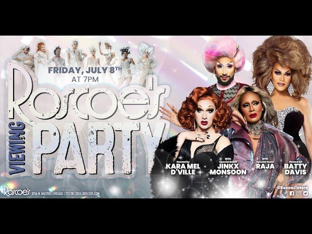 Raja & Jinkx Monsoon: Roscoe's RPDR All Stars 7 Viewing Party with Batty & Kara