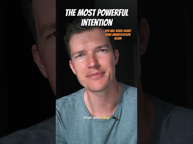 This INTENTION will make you stop doubting your MANIFESTATION… #shorts