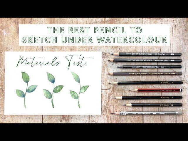 The BEST Pencil to Sketch Under Watercolour - Materials Test