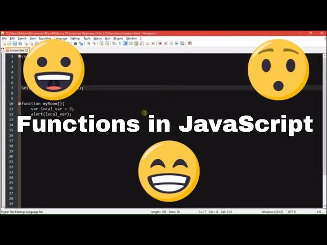 Functions #4 Basics of JavaScript Series (Beginners)