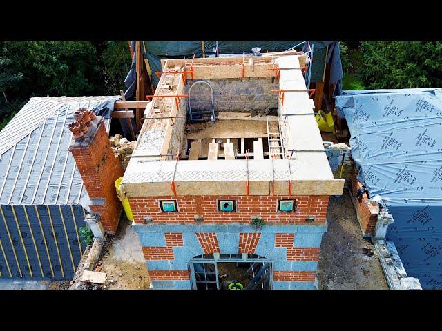 Rebuilding the turret, setting the ring beam.