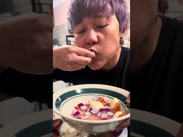 Tuyo spam at corned beef #food  #mukbang