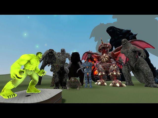 HULK VS The Stomping Kaijus in Garry's Mod