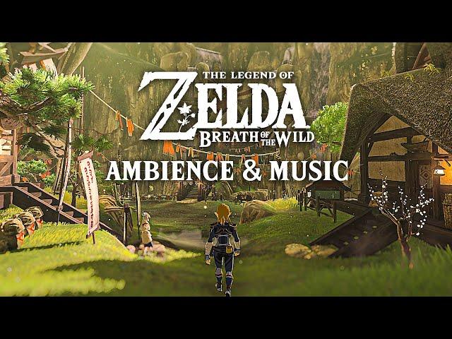 ️ Kakariko Village Sunset ️ Zelda Ambience & Optional Music